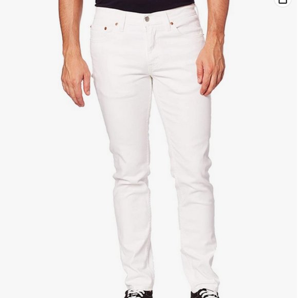 BNWOT Men's Levi's White 511 jeans Black Tabs - Picture 1 of 5